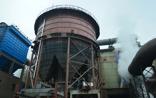 衡鋼45噸電爐外排除塵改造熱試成功